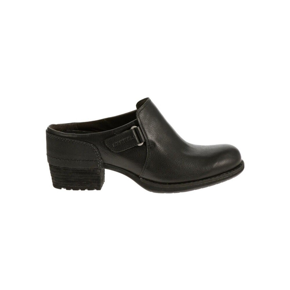 Merrell Shiloh Clog - Black Leather - Size 9.5 Womens